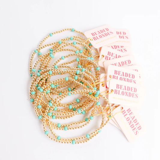 Turquoise Poppi Bracelet Standard Size - She Chester