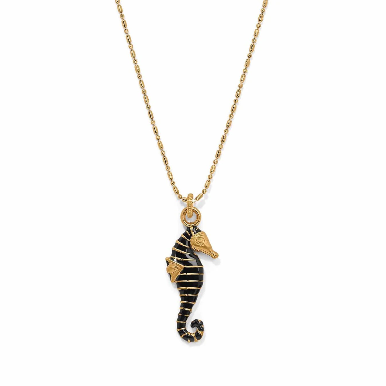 Twilight Waters Sea Horse Gold Necklace JM0012 - She Chester