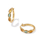 MINI ELISA HOOP EARRINGS VINTAGE GOLD MULTI MIX