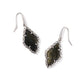 ADELINE DROP EARRINGS VINTAGE SILVER GOLDEN OBSIDIAN
