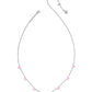 LILLIA BUTTERFLY ENAMEL STRAND NECKLACE SILVER PINK ENAMEL