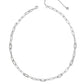 BELLA CHAIN NECKLACE SILVER WHITE CZ