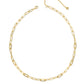 BELLA CHAIN NECKLACE GOLD WHITE CZ