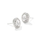BELLA STUD EARRINGS SILVER WHITE CZ
