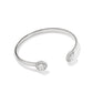 BELLA CUFF BRACELET SILVER WHITE CZ S/M