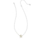 PARKER STARFISH SHORT PENDANT NECKLACE SILVER NATURAL MOTHER OF PEARL