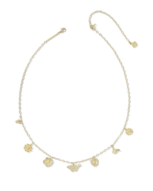 CAILEY CHARM NECKLACE GOLD METAL
