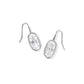 LEE LUXE DROP EARRINGS SILVER WHITE CZ