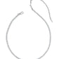 FATE TENNIS NECKLACE - SILVER WHITE CZ