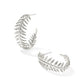 Kayla Hoop Earring Rhodium Metal