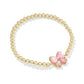 Haley Bow Gold Blush MOP Stretch Bracelet