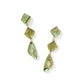 Bianca Linear Earring Gold Green Mix