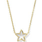 Cassidy Short Pendant Necklace Gold Ivory MOP Illusion