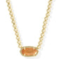 Elisa Beaded Necklace Gold Papaya MOP