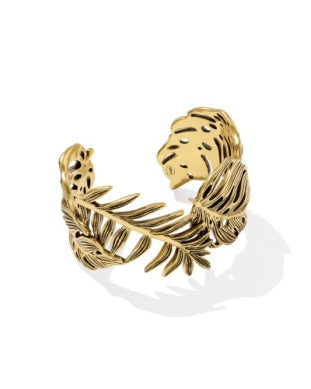 Kayla Cuff Bracelet Vintage Gold Metal M/L