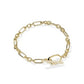 SYLVIA METAL LINK AND CHAIN BRACELET GOLD