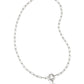 Cross Silver Link And Chain Necklace