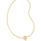 Cross Gold Link And Chain Necklace