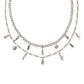 Alexa Vintage Silver Multi Strand Necklace