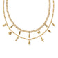 Alexa Vintage Gold Multi Strand Necklace