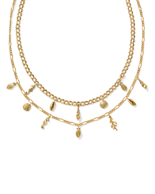 Alexa Vintage Gold Multi Strand Necklace