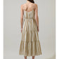 Valera Striped Trisha Tiered Midi Dress - She Chester