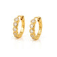Varra Bezel Mini Hoop Earring - She Chester