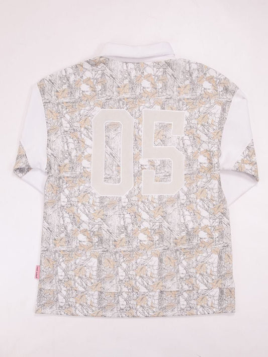 Varsity Polo SS Camo White - She Chester
