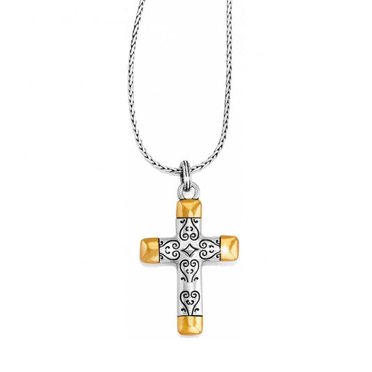 Venezia Reversible Large Cross Necklace JL0591 - She Chester