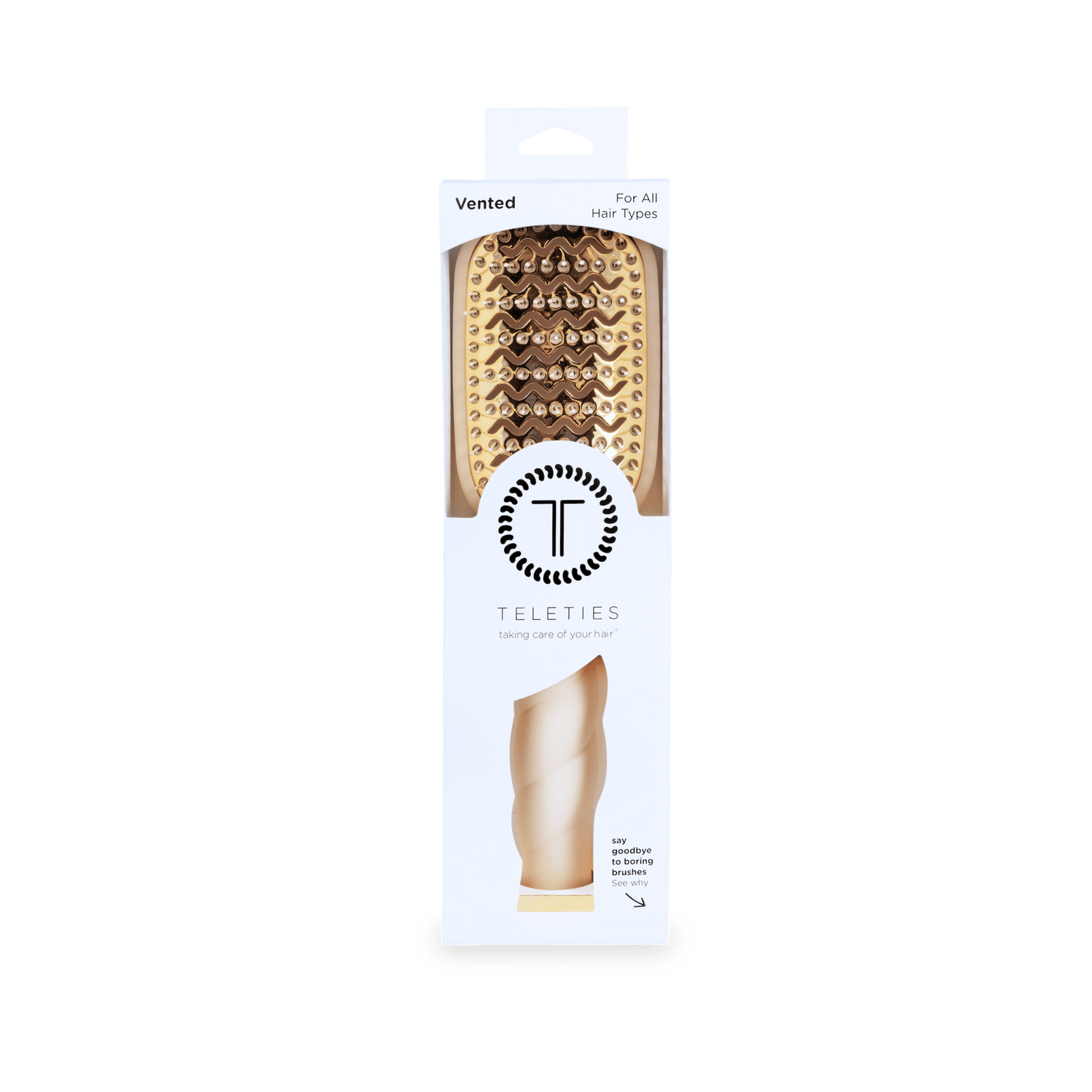 Vented Hair Brush | Tan - She Chester