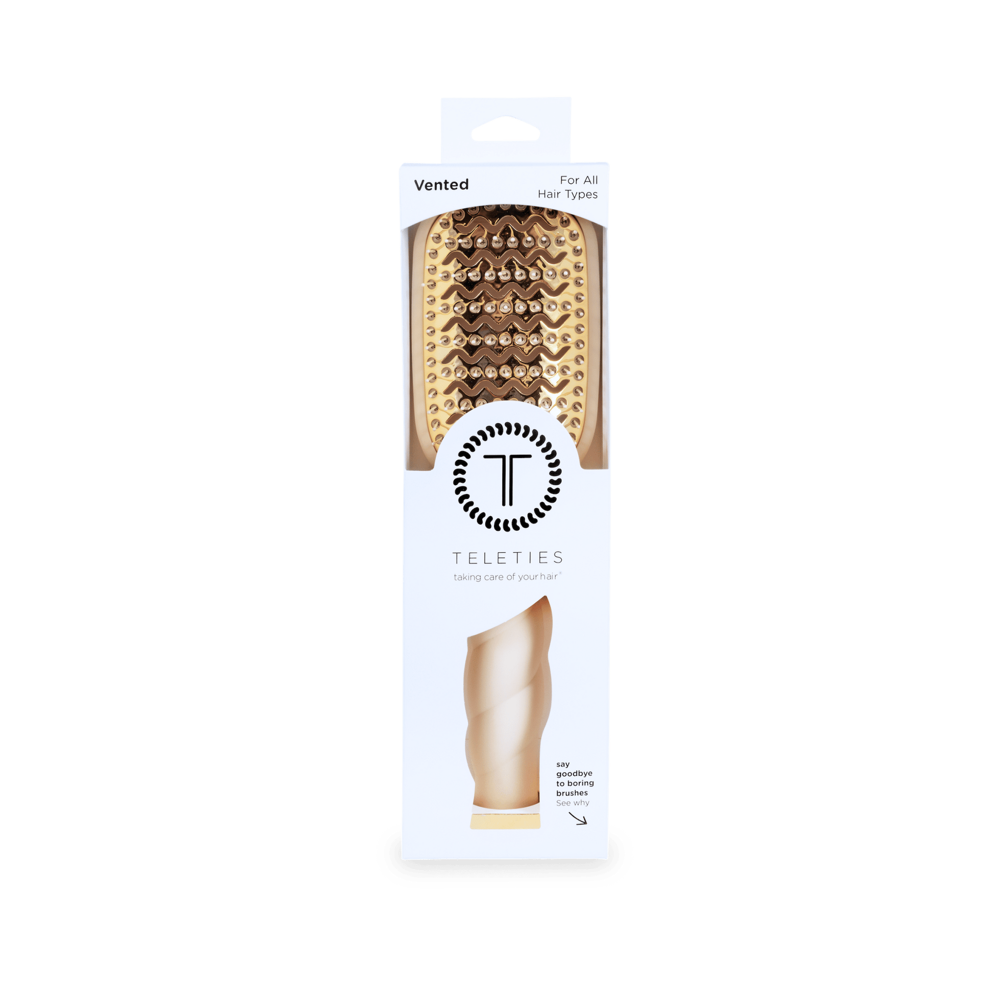 Vented Hair Brush | Tan - She Chester