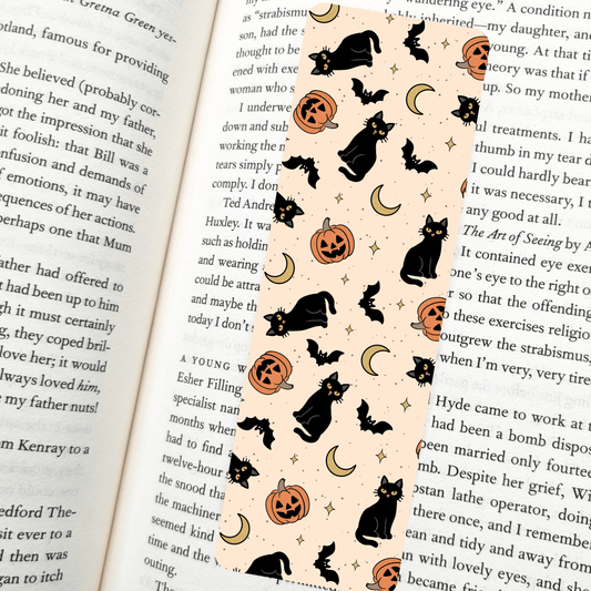 Vintage Black Cats Bookmark – Soft Matte Laminated   - She Chester