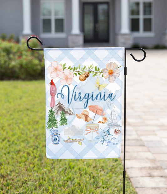 Virginia Garden Flag: 12" x 18" - Double - Sided - She Chester