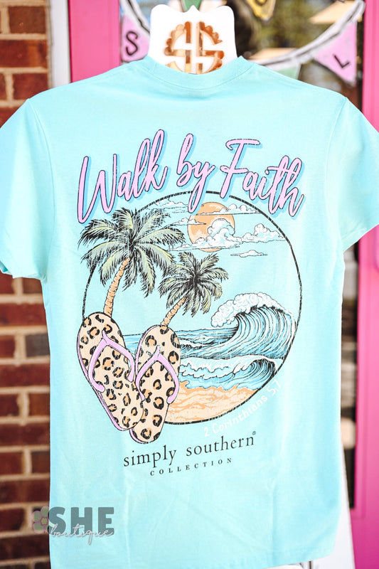 Walk by Faith Beach Tee - She Chester