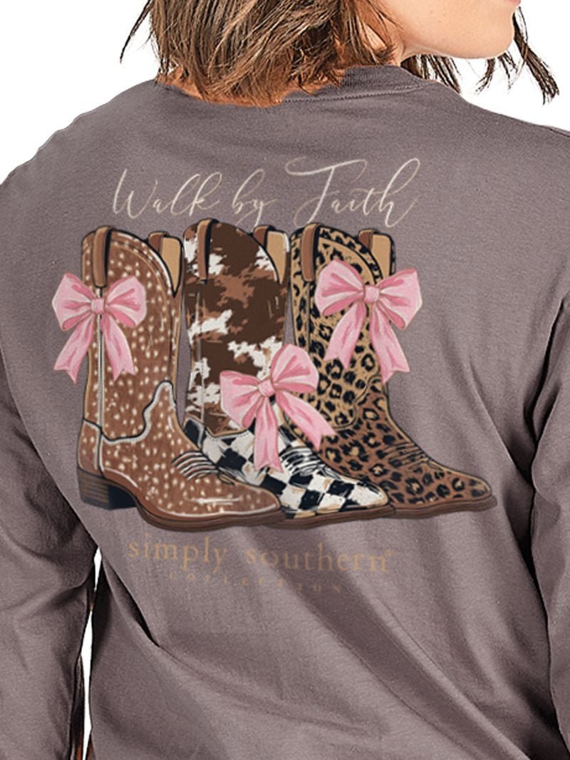 Walk by Faith Boots LS Tee - She Chester