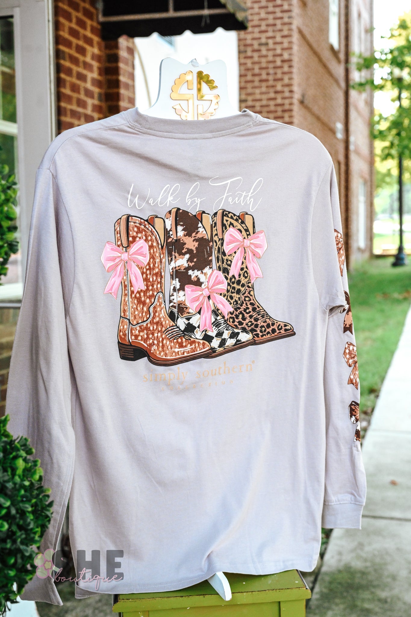 Walk by Faith Boots LS Tee - She Chester