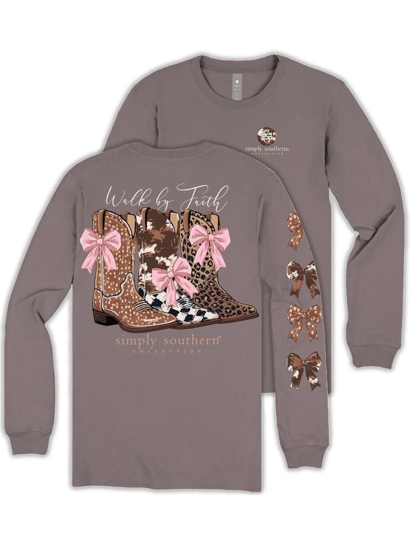 Walk by Faith Boots LS Tee - She Chester