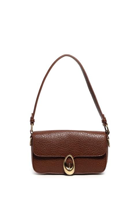Walnut Leona Flap Shoulder/ Crossbody - She Chester