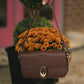 Walnut Leona Flap Shoulder/ Crossbody - She Chester