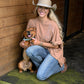 Washed Boot Stitch Oversized Tee - She Chester