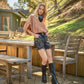 Washed Boot Stitch Oversized Tee - She Chester