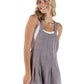 Washed Dark Grey SS Romper - She Chester