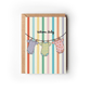 Welcome Baby Onesies Rainbow Striped New Baby Greeting Card - She Chester