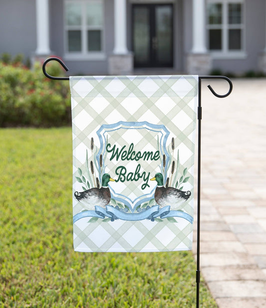 Welcome Baby Two Ducks: 12" x 18" - She Chester