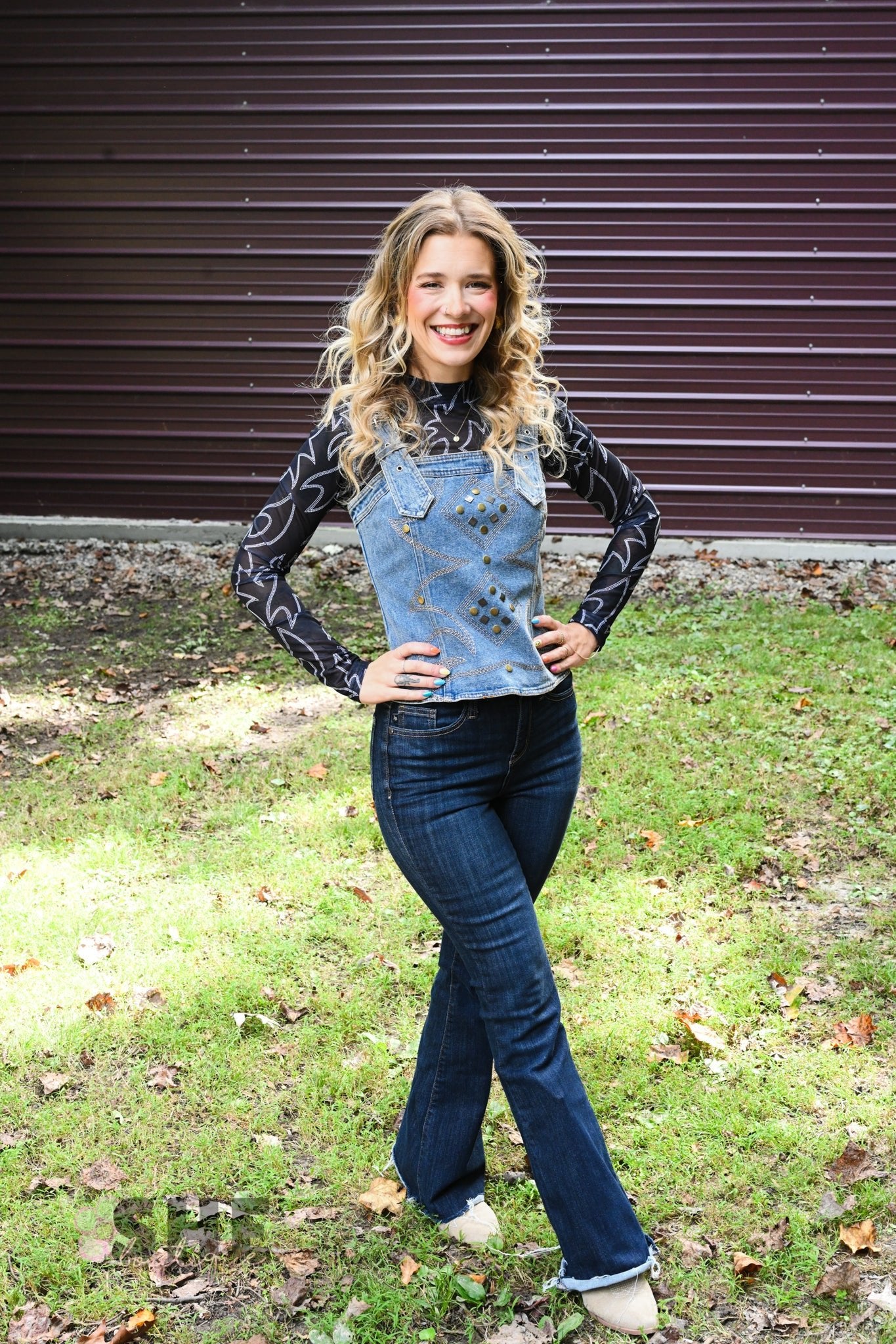 Western Buckle Strap Top - She Chester