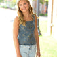 Western Buckle Strap Top - She Chester