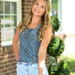 Western Buckle Strap Top - She Chester