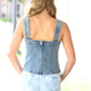 Western Buckle Strap Top - She Chester