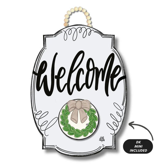 White Bloom Welcome Sign - She Chester