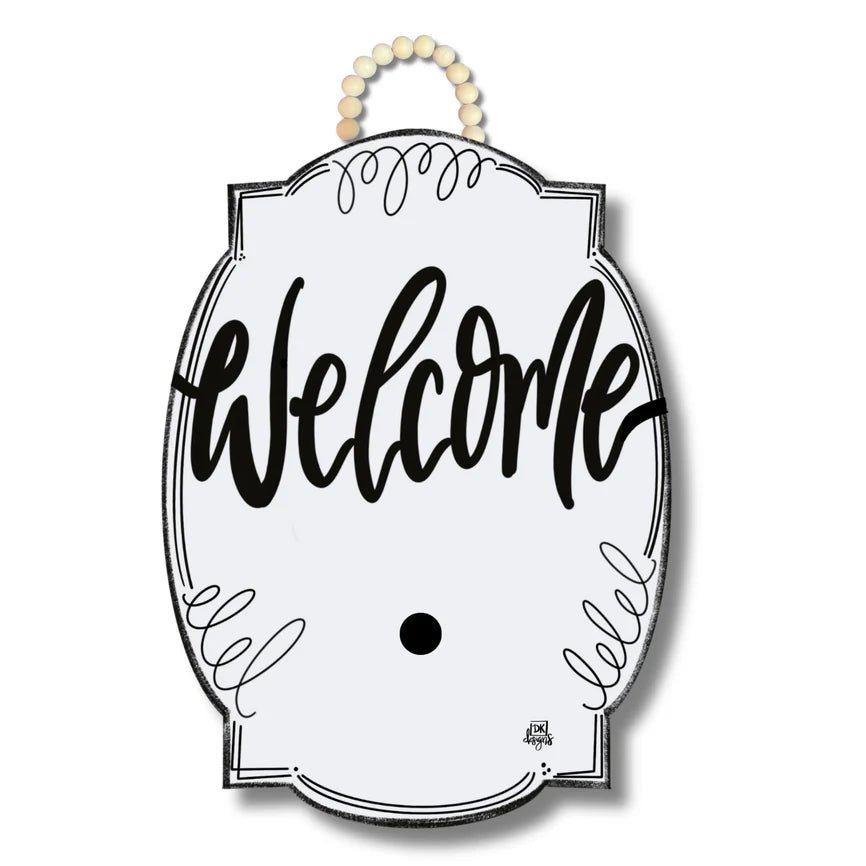 White Bloom Welcome Sign - She Chester